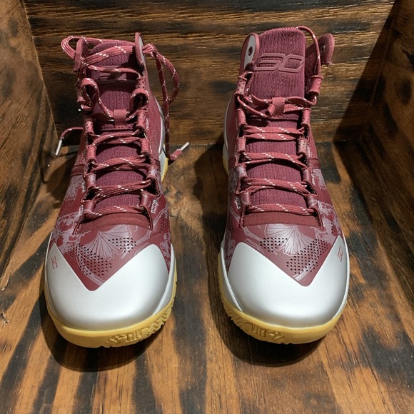 Under Armour Curry 2 Retro Mens Basketball Shoes Red‎ 3026052-601 Sz M10-W11.5 - Picture 8 of 8